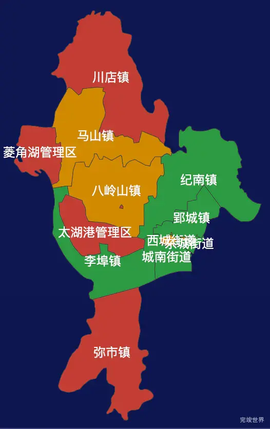 echarts荆州市荆州区geoJson地图3d地图演示实例